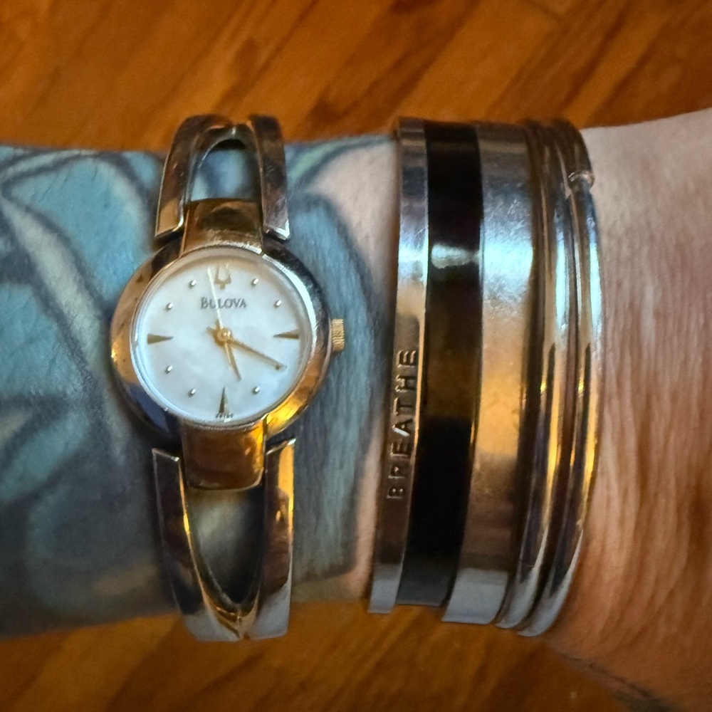 Bulova Silver and Gold Women's Watch